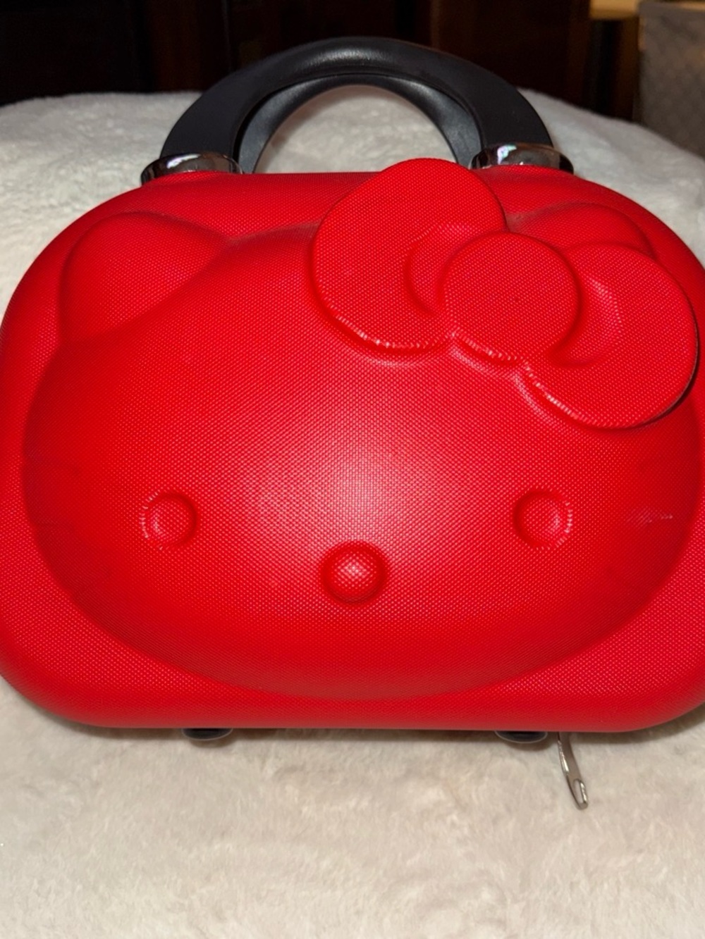Hello Kitty Red Hard-Shell Cosmetic Travel Case